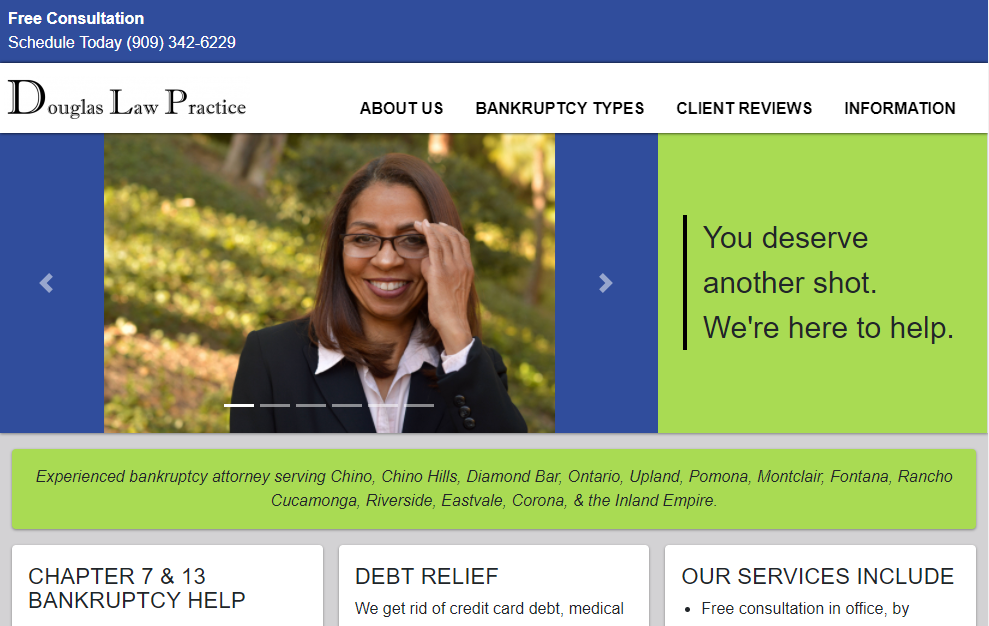 Douglas Law Practice Website